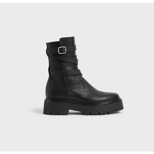 Celine Buckled Biker Boot Sz 40